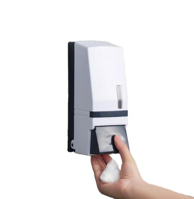 China Foam Soap Dispenser Wall Mounted White Fashion Simple Design Manual Shampoo Dispenser for sale