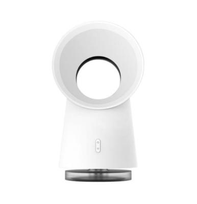 China USB Outdoor Concise White Desktop Humidifier Fan Bladeless Fan with Warm Night Light for sale