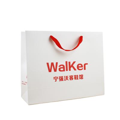 China Shoes and Clothing Coffee Bag Kraft Paper Packaging Printing With Logo Custom Logo White Customized Offset Printing CMYK Women's Clothing Packaging Accept for sale