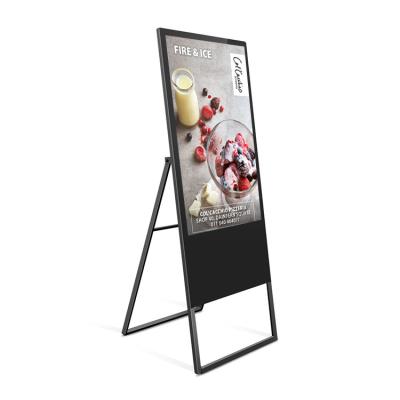 China 55 Inch Indoor Large Screen Floor POS Poster Screen Interactive Panel Information Kiosk Terminal For Shopping Hotel for sale