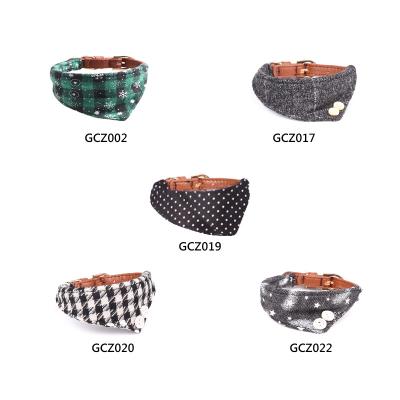 China Gold Gps Buckle Gps Chain Velvet Big Pointed Detached Bark Tweed Lightweight Dog Collar for sale