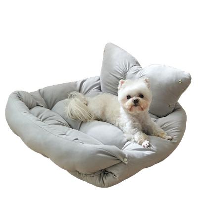 China Breathable Small Medium Large Dogs Gently Pamper Multifunctional Deformable Sleep Blanket Dog Bed for sale