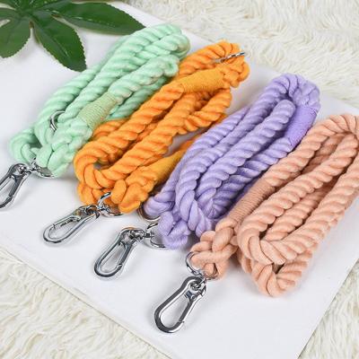 China Custom Padded Accessories Cotton Pet Leash Pet Supplies Colorful Rope Dog Leash for sale