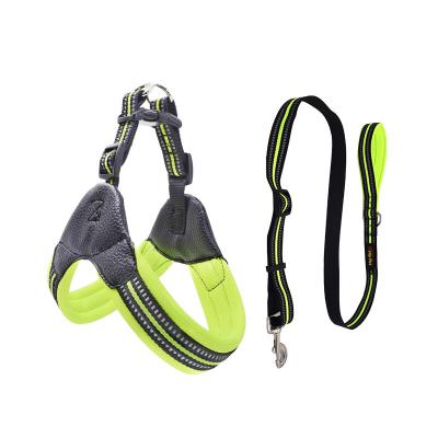 China Padded Nylon Step In Reflective Harness Wholesale Leather Straps For Dog Leash for sale