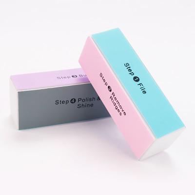 China Nail Art Buffing Tools 4 Sides Nail Buffer Tool Sponge Nail Block Sponge Manicure Buffing Buffing Buffing Buffing Nail Files for sale