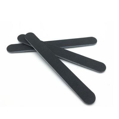 China Nail Art Polishing Tools Sell 100/180 Black Dual Side Grit Nail Folder Goods Nail Files Nail Sanding Pad Wholesale for sale