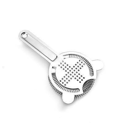 China Sustainable Hot Amazon Sales Bar Tool High Grade Cocktail Strainer Stainless Steel Drink Strainer for sale