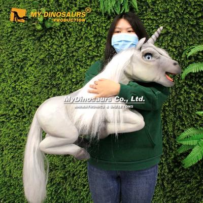 China Museum My Dino Halloween Props Interactive Baby Unicorn Hand Puppet for sale