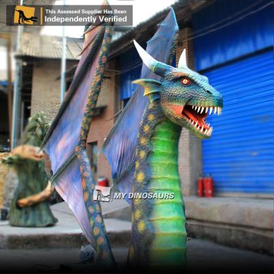 China exterior & MyDino WD010 Indoor Playpens Customized Realistic Half Body Dragon For Exhibition Animatronic for sale