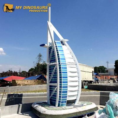 China MyDino Miniature Park Miniaturized Mini Landmarks Park Burj Al Arab Building Hotel for sale