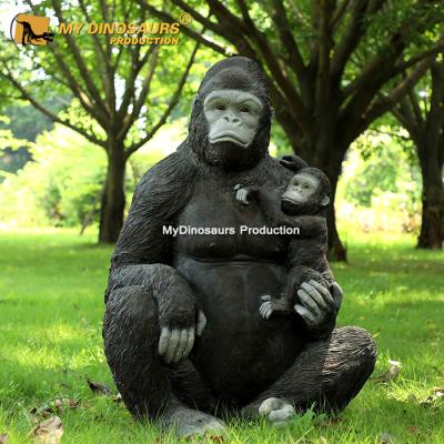 China Amusement Park My Dino Theme Park FD032 Gorilla High Quality Statues For Sale for sale