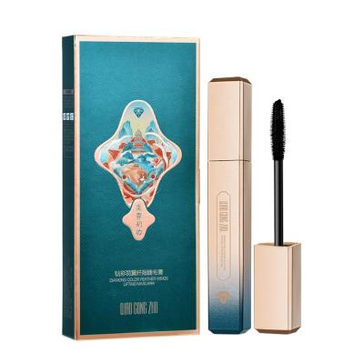 China Custom Natural Hot Sale No Logo Mascara 4D Silk Thick Curling Fiber Waterproof No Smudge Private Label Mascara for sale