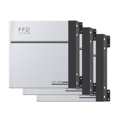 China FFD POWER Manufacturer Stacked Battery Lithium Iron Lifepo4 Solar Battery 24v 100ah Household Battery 2.56KWh for sale