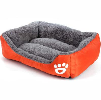 China Newest Multi-colors Shape Waterproof Hot Sale Faux Fur Square Pet Beds and Accessories for Dogs for sale