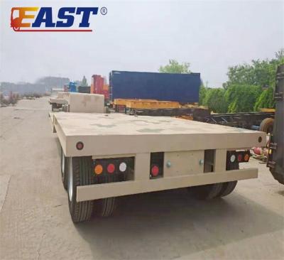 China EST 40 ton low bed low bed truck trailer 2axle trailer 50 ton lowbed semi trailer for sale