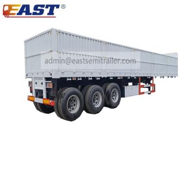 China EAST 40FT bulk cargo transport 50ton side wall semi trailer side wall cargo trailer buffet truck semi trailer for sale