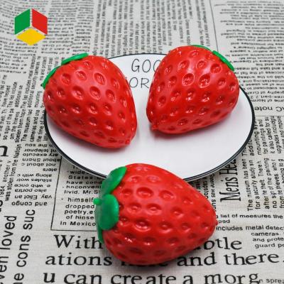 China Custom Shape Scented Stretch Stress Reliet QS Toys Custom Shape Scented Stretch Strain Reliet Stress Strawberry Shaped Toy For Adult for sale