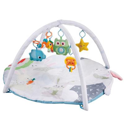 China Cute Baby Around Mat Baby Animal Play Gym Soft Activity Cotton Crawling Mats for sale