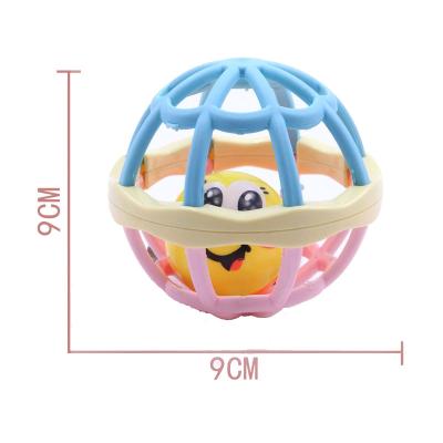 China 2020 Funny Plastic Musical Toy Rattan Baby Cartoon Rattle Ball Game Toys For Children for sale