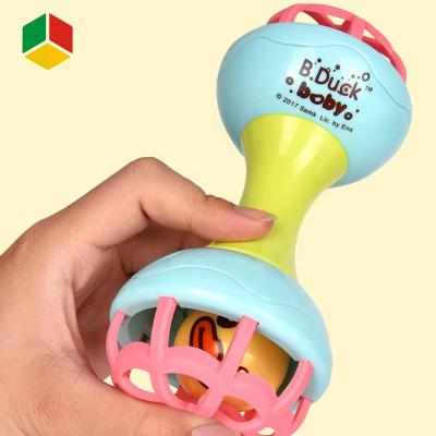 China QS Toy Baby Toy QS Toy New Arrival Hot Sale Duck Bunny Music Rattle Smart Baby Toy Sensory Baby Shaker Bell for sale