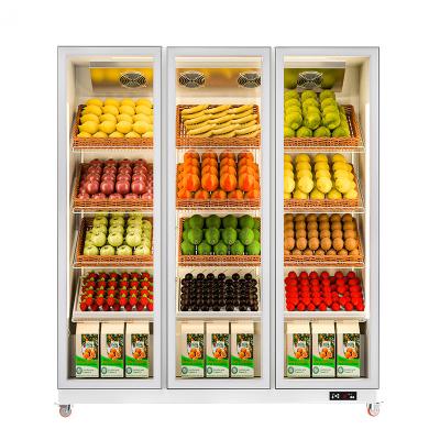 China Chiller Single-Temperature Food Display Fridge Glass Door Freezer Refrigerated Display Cabinets Used for sale