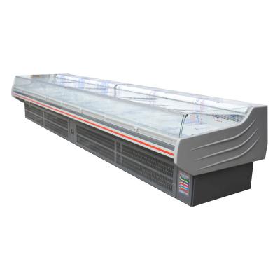 China Commercial Single-temperature 4m Butcher Counter Cold Meat Display Fridge For Sale for sale