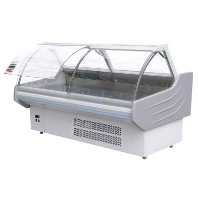 China European Single-temperature Deli Door Meat Compressor Glass Display Case Slip CE Display Cooler Fan Cooling MLHR-20SSX Micheal Optional NC; GUA for sale