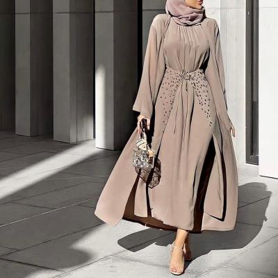 China Wholesale 3pcs Turkey Abaya Set Kaftan Cardigan Saudi Arabia Dubai 3 Piece Abaya Muslim Dress Islamic Clothing for sale