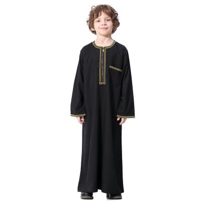 China Muslim Abaya Ethnic Clothing Robe Men Thobe Sets Islamic Boy's Clothing Online Long Kimono Abaya Clothing For Kid for sale