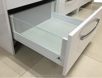 China Kitchen Sideboard Furniture Self Closing Glass Plate for sale