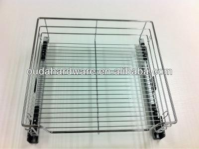 China For Kitchen Sideboard Extension Side Mount Wire Basket Full Slide for sale