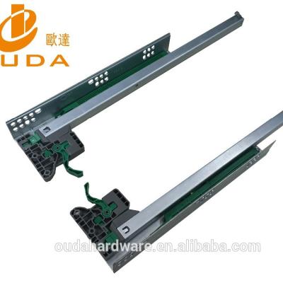 China Modern Partial Extension Push Open Drawer Slide for sale