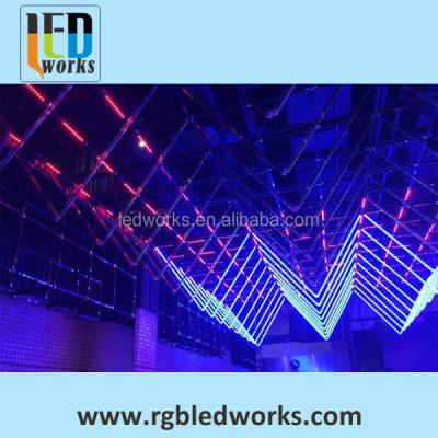 China vertical 3d effects dmx led 360 pixel tube sticks, led storm tube for disco decoration for sale