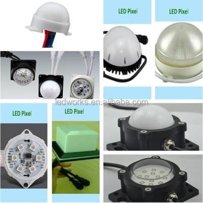 China Plastic Ledworks DMX led dot RGB led controllable led pixel madrix sunlite lights for sale