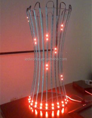 China 30LEDS/M DC7.5V SMD5050 flexible dmx cutable led strip L5000*W12mm for sale