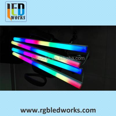 China Aluminum Full Color DMX512 SMD5050 LED Guardrail Tube , Color Changing Outdoor Led Lights for sale