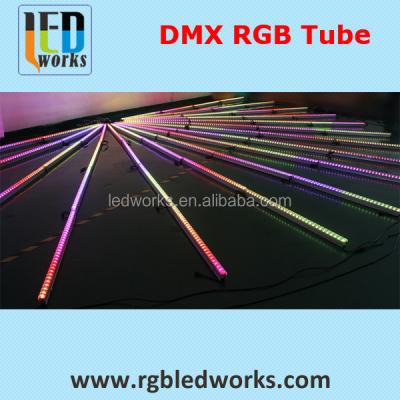 China Aluminum video pixel tube dmx rgb led tube 16pixel colorful tube for sale