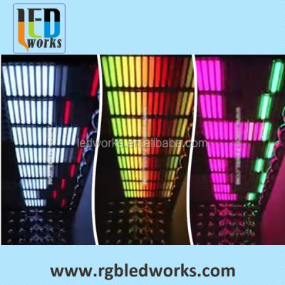 China hotel madrix software control building outline lighting dmx led decorative digital tube light for sale