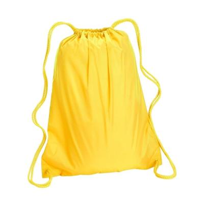 China Fast Shipping Custom Logo 210D Polyester Shopping Suction String Bag Handled Sport Gym Bag Drawstring Backpack for sale