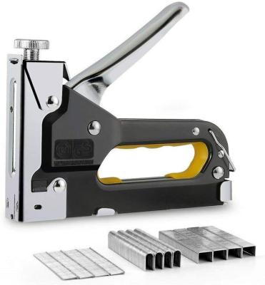 China 3-in-1 Multifunctional Manual Nail Gun Staple Gun Furniture Stapler For Door Wood Upholstery Frame Rivet Gun Kit Tackers Rivet Tool for sale