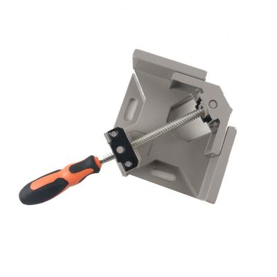 China Assembly Woodworking Tool Single Handle 90 Degree Clip Clamp Aluminum Alloy Right Angle Corner Clamp With Adjustable Swing Jaw for sale