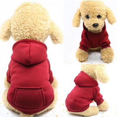 China Stocked Dog Clothes Small Dogs Apparel Warm Apparel Dogs Coat Puppy Outfit Pet Clothes Large Pet Hoodies for sale