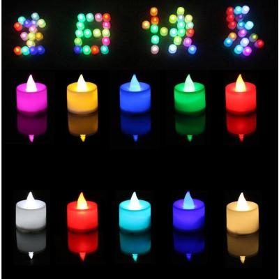 China COLOR CHANGING Creative LED Candle Tealight Tealight Candle Electronic Valentine's Day Gift Wedding Birthday Decoration LED Candle Light for sale