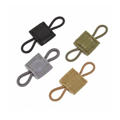 China Waterproof And Durable Outdoor Tactical Elastic Molle Webbing Ribbon Rope Buckle Binding Stopper For Backpack Vest for sale