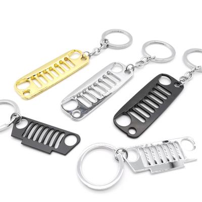 China Durable Mini Car Front Bumper Grill Racing Car Steering Wheel Key Ring Turbo Cylinder Head Engine Trim Keychain Pendant for sale