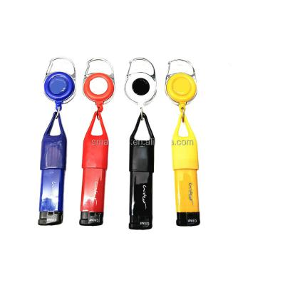 China Igniter Holder Retractable Pull Coil Main Igniter Chain Holder Customized Logo Premium Lighter Simplicity Leash Igniter Socket With Back Clips for sale