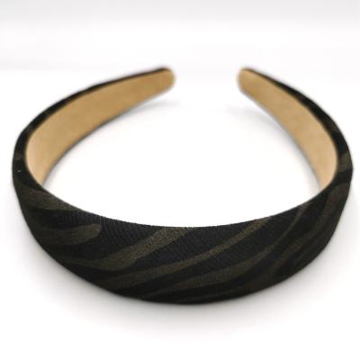 China Hot Sale Fashion Headband Display Stand Zebra Print Headband Cloth Hair Band For Ladies for sale