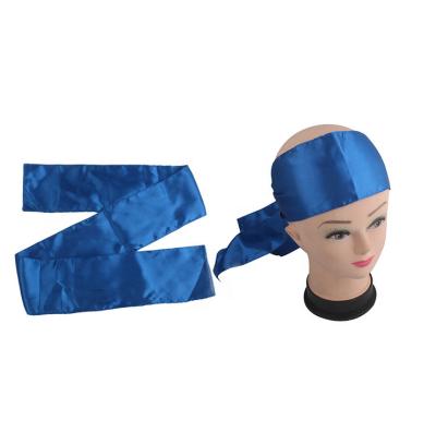 China New Popular Custom Logo Silk Satin Headbands Women Hair Private Label Head Wrap 10X110cm for sale