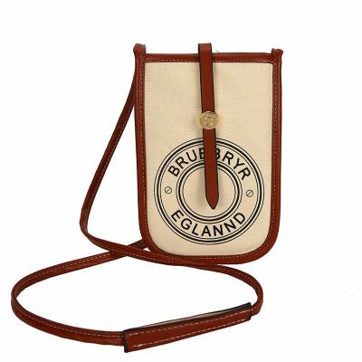 China Canvas Fashion Canvas Cell Phone Bag Cross - Body Cell Phone Bag for sale