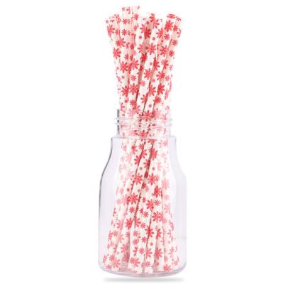 China Custom Colorful Disposable Paper Straws Disposable Biodegradable Paper Drinking Straw for sale